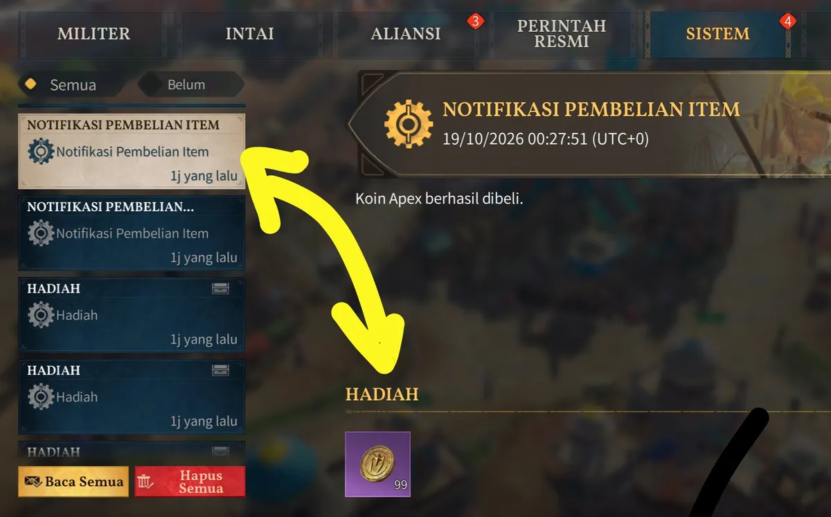 ingame mail pembelian apex