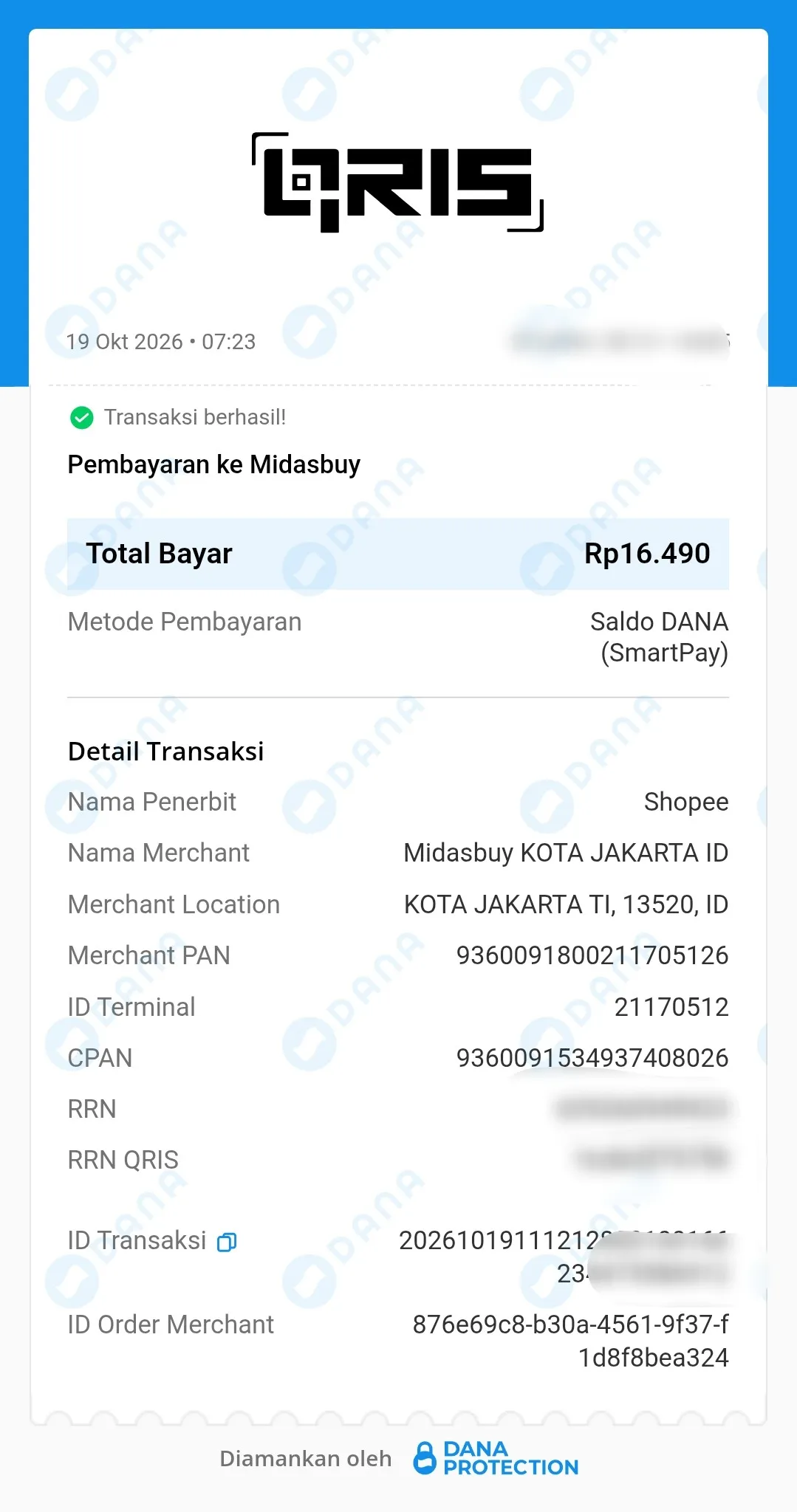 receipt-dana